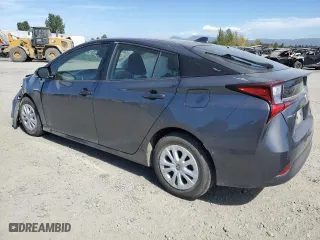 2019 Toyota Prius L Eco with VIN JTDKARFU6K3086954, listed as a Copart auction lot 70511124 with 0 mi miles and Salvage Title. Bid and sale history available at carsss.com. Image 2.