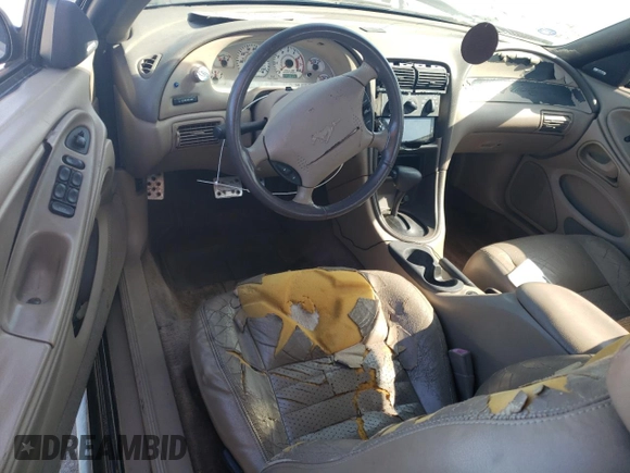 1999 Ford Mustang GT z VIN 1FAFP45X5XF224042, wystawiony jako Copart lot #52966565 z przebiegiem 145 862 mil mil oraz Szkoda całkowita • Salvage title. Historia ofert i sprzedaży dostępna na DreamBid. Obrazek 8.