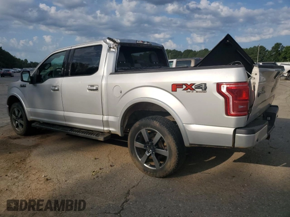 2017 Ford F-150 XL with VIN 1FTEW1EF6HKC22114, listed as a Copart auction lot 60992865 with 100,575 mi miles and Salvage title. Bid and sale history available at DreamBid. Image 2.