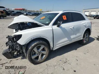 2021 Audi Q3 Premium z VIN WA1AUCF36M1097372, wystawiony jako Copart lot #49161505 z przebiegiem Nie podano mil oraz Czysty tytuł • Clean title. Historia ofert i sprzedaży dostępna na DreamBid. Obrazek 1.