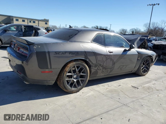 2016 Dodge Challenger 392 Hemi Scat Pack Shaker z VIN 2C3CDZFJ8GH279147, wystawiony jako Copart lot #41882095 z przebiegiem 98 874 mil mil oraz Szkoda całkowita • Salvage title. Historia ofert i sprzedaży dostępna na DreamBid. Obrazek 3.