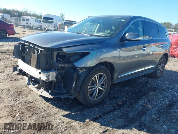 2019 Infiniti QX60 LUXE with VIN 5N1DL0MN1KC568480, listed as a IAAI auction lot 41358947 with 110,972 mi miles. Bid and sale history available at carsss.com. Image 18.