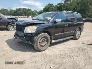 2015 Nissan Armada Platinum z VIN 5N1BA0NFXFN616167, wystawiony jako Copart lot #53690195 z przebiegiem 175 035 mil mil oraz Szkoda całkowita • Salvage title. Historia ofert i sprzedaży dostępna na DreamBid. Obrazek 1.