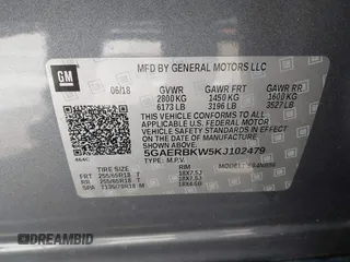 2019 Buick Enclave Essence with VIN 5GAERBKW5KJ102479, listed as a IAAI auction lot 41961838 with 56,338 mi miles and . Bid and sale history available at carsss.com. Image 9.