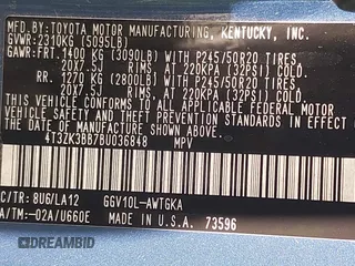 2011 Toyota Venza with VIN 4T3ZK3BB7BU036848, listed as a IAAI auction lot 42386552 with 112,150 mi miles and . Bid and sale history available at DreamBid. Image 9.