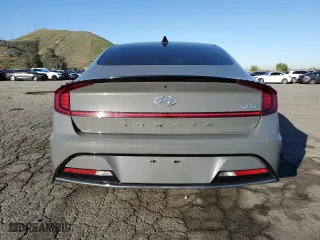 2021 Hyundai Sonata Hybrid SEL with VIN KMHL34JJ6MA032448, listed as a Copart auction lot 48497345 with 57,520 mi miles and Salvage Title. Bid and sale history available at carsss.com. Image 6.