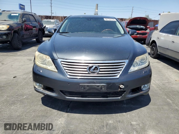 2010 Lexus LS 460 with VIN JTHBL5EF2A5092421, listed as a Copart auction lot 66756174 with 214,879 mi miles and Salvage title. Bid and sale history available at DreamBid. Image 5.