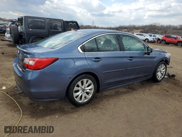 2015 Subaru Legacy Premium with VIN 4S3BNBF60F3072602, listed as a Copart auction lot 50512045 with 138,129 mi miles and Salvage Title. Bid and sale history available at DreamBid. Image 3.