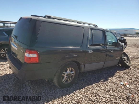 2007 Ford Expedition EL XLT with VIN 1FMFK15577LA48047, listed as a Copart auction lot 76559584 with 0 mi miles and Salvage Title. Bid and sale history available at carsss.com. Image 3.