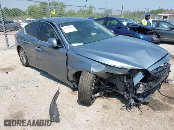 2017 Infiniti Q50 Premium z VIN JN1EV7AR1HM834900, wystawiony jako IAAI lot #42435638 z przebiegiem 76 937 mil mil oraz . Historia ofert i sprzedaży dostępna na DreamBid. Obrazek 1.
