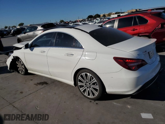 2018 Mercedes-Benz CLA 250 with VIN WDDSJ4EB0JN645166, listed as a Copart auction lot 72742003 with 95,478 mi miles and . Bid and sale history available at DreamBid. Image 2.