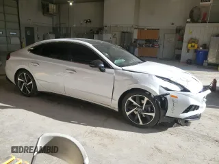 2021 Hyundai Sonata SEL Plus with VIN 5NPEJ4J29MH073659, listed as a Copart auction lot 51377955 with 110,800 mi miles and Salvage Title. Bid and sale history available at DreamBid. Image 4.