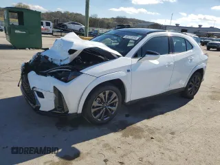 2024 Lexus UX 250h F Sport z VIN JTHB6JBH1R2189547, wystawiony jako Copart lot #80151034 z przebiegiem 7837 mil mil oraz Nie do naprawy. Historia ofert i sprzedaży dostępna na DreamBid. Obrazek 1.