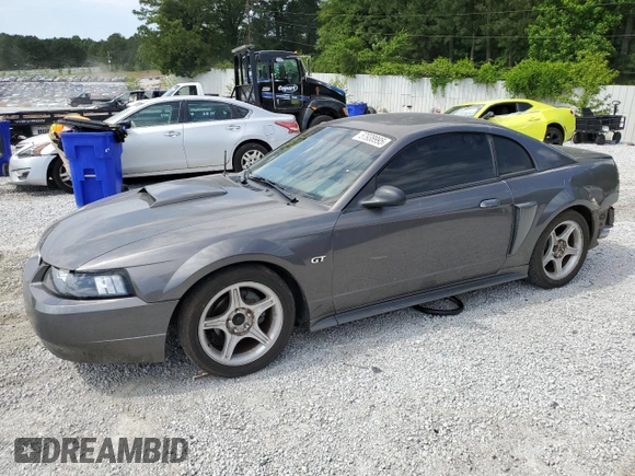2003 Ford Mustang GT Deluxe with VIN 1FAFP42X13F392646, listed as a Copart auction lot 57938995 with 117,732 mi miles and Salvage title. Bid and sale history available at DreamBid. Image 1.