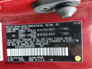 2021 Toyota Sienna XLE с VIN 5TDJRKEC3MS008587, выставлен на аукционе Copart как лот 53469445 с пробегом 139 965 миль миль и Списание • Salvage title. История ставок и продаж доступна на DreamBid. Изображение 14.