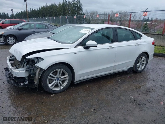 2018 Ford Fusion SE with VIN 3FA6P0HD7JR180937, listed as a IAAI auction lot 41841957 with 106,231 mi miles. Bid and sale history available at carsss.com. Image 2.