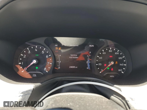2022 Jeep Compass Latitude with VIN 3C4NJCBB7NT214268, listed as a Copart auction lot 54277455 with 24,695 mi miles and Salvage title. Bid and sale history available at DreamBid. Image 9.