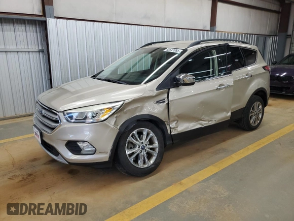 2017 Ford Escape SE with VIN 1FMCU9GD2HUD30317, listed as a Copart auction lot 50541085 with 80,421 mi miles and Salvage Title. Bid and sale history available at DreamBid. Image 1.