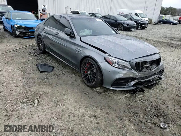 2021 Mercedes-Benz C with VIN W1KWF8HB3MR620202, listed as a Copart auction lot 46827165 with Not Provided miles and Salvage Title. Bid and sale history available at DreamBid. Image 13.