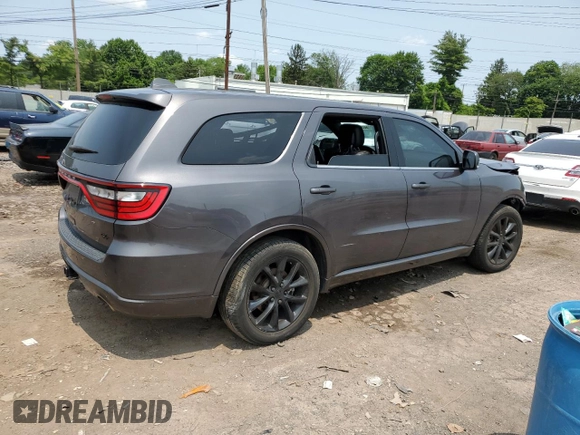 2017 Dodge Durango R/T with VIN 1C4SDJCTXHC677558, listed as a Copart auction lot 60278515 with 47,323 mi miles and Salvage title. Bid and sale history available at DreamBid. Image 3.