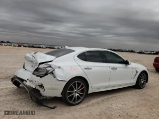 2020 Genesis G70 3.3T Advanced with VIN KMTG74LE5LU055681, listed as a Copart auction lot 53918564 with 25,778 mi miles and Salvage Title. Bid and sale history available at carsss.com. Image 3.