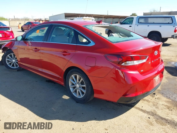 2018 Hyundai Sonata SE with VIN 5NPE24AF3JH607489, listed as a IAAI auction lot 41751030 with 44,044 mi miles and . Bid and sale history available at carsss.com. Image 3.