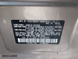 2015 Subaru Forester 2.5i with VIN JF2SJABC7FH438433, listed as a IAAI auction lot 41826011 with 115,657 mi miles. Bid and sale history available at carsss.com. Image 9.