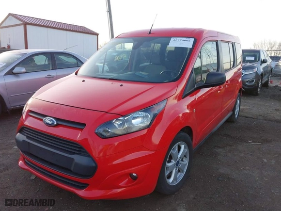 2015 Ford Transit Connect Wagon XLT with VIN NM0GE9F75F1199653, listed as a IAAI auction lot 41776006 with 34,984 mi miles. Bid and sale history available at carsss.com. Image 2.
