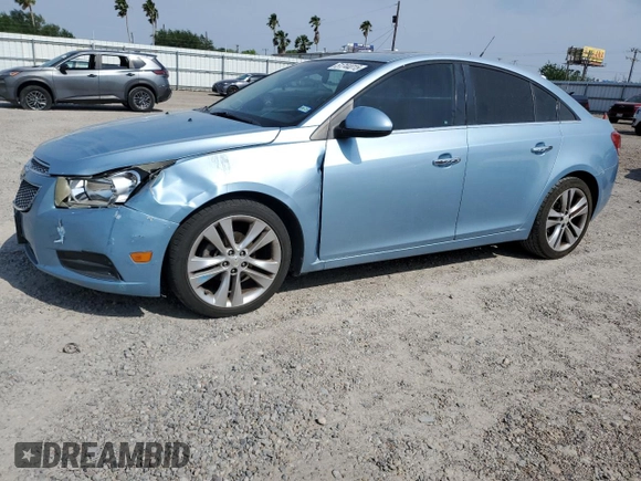 2011 Chevrolet Cruze LTZ with VIN 1G1PH5S92B7146189, listed as a Copart auction lot 51744015 with 167,014 mi miles and Clean Title. Bid and sale history available at DreamBid. Image 1.