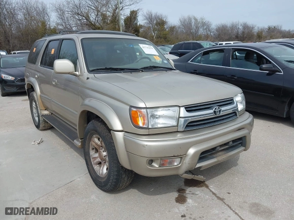 2002 Toyota 4Runner Limited with VIN JT3GN87R020239753, listed as a IAAI auction lot 41735279 with 1 mi miles. Bid and sale history available at carsss.com. Image 1.