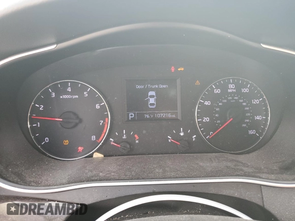 2014 Kia Cadenza Premium with VIN KNALN4D72E5142855, listed as a Copart auction lot 77654804 with 107,216 mi miles and Salvage Title. Bid and sale history available at carsss.com. Image 9.