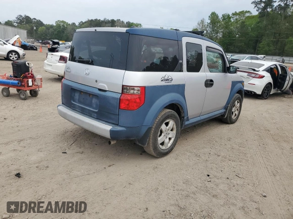 2005 Honda Element EX with VIN 5J6YH28625L007144, listed as a Copart auction lot 51083485 with 158,609 mi miles and Salvage Title. Bid and sale history available at DreamBid. Image 3.