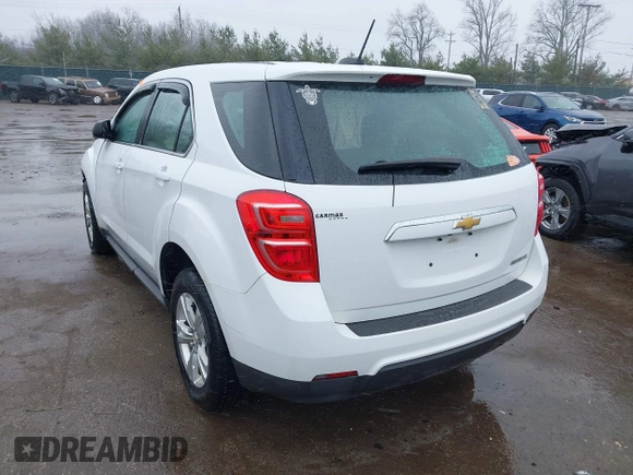 2016 Chevrolet Equinox LS with VIN 2GNALBEK5G6211527, listed as a IAAI auction lot 41824325 with 155,066 mi miles. Bid and sale history available at carsss.com. Image 3.