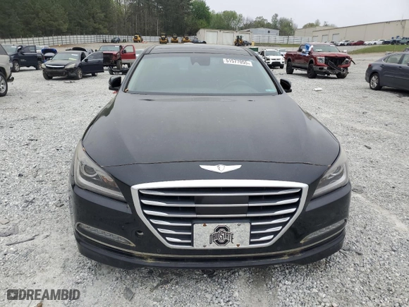 2015 Hyundai Genesis 5.0L with VIN KMHGN4JF6FU015660, listed as a Copart auction lot 51577055 with 132,891 mi miles and Clean Title. Bid and sale history available at carsss.com. Image 5.