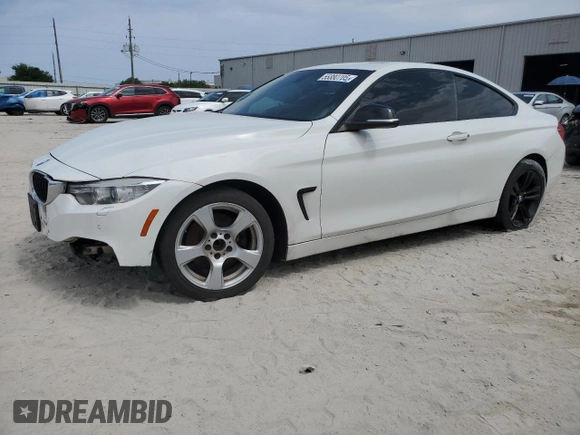 2014 BMW 4 Series 428i xDrive with VIN WBA3N9C50EF721267, listed as a Copart auction lot 55880705 with 117,748 mi miles and Clean Title. Bid and sale history available at carsss.com. Image 1.