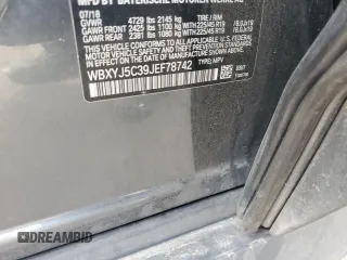 2018 BMW X2 xDrive28i with VIN WBXYJ5C39JEF78742, listed as a Copart auction lot 44026635 with Not Provided miles and Salvage Title. Bid and sale history available at carsss.com. Image 12.