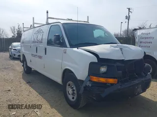 2017 Chevrolet Express Cargo Van with VIN 1GCZGHFG5H1349912, listed as a IAAI auction lot 41638800 with 126,262 mi miles. Bid and sale history available at carsss.com. Image 1.