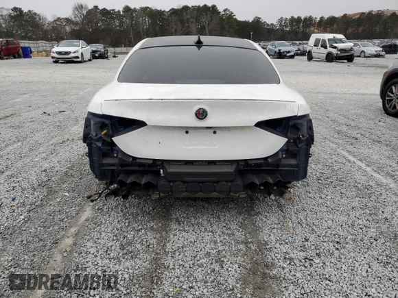 2019 Alfa Romeo Giulia Quadrifoglio with VIN ZARFAMEV7K7611582, listed as a Copart auction lot 45458235 with Not provided miles and Clean title. Bid and sale history available at DreamBid. Image 6.