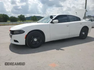 2019 Dodge Charger Police with VIN 2C3CDXAG9KH510162, listed as a Copart auction lot 62709495 with 86,768 mi miles and Salvage title. Bid and sale history available at DreamBid. Image 1.