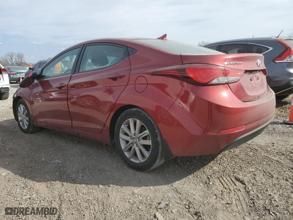 2015 Hyundai Elantra SE with VIN 5NPDH4AE4FH606506, listed as a Copart auction lot 49044805 with 67,103 mi miles and Salvage Title. Bid and sale history available at carsss.com. Image 2.
