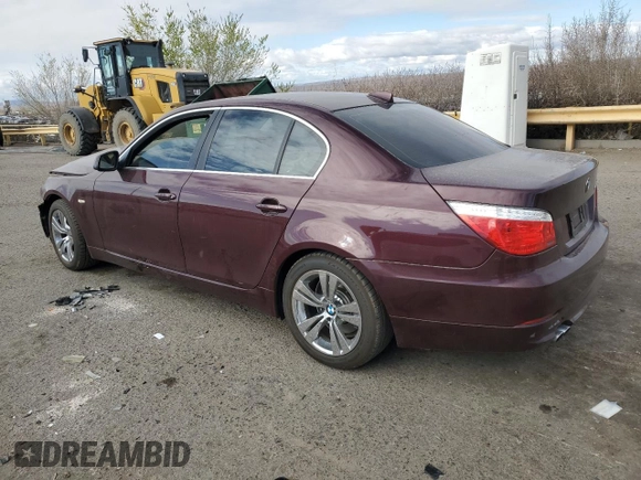 2010 BMW 5 Series 528i with VIN WBANU5C51AC460098, listed as a Copart auction lot 48819825 with 107,796 mi miles and Salvage Title. Bid and sale history available at carsss.com. Image 2.