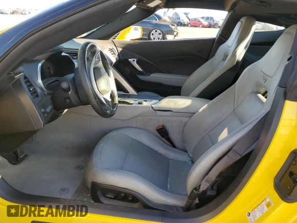 2016 Chevrolet Corvette Z51 2LT with VIN 1G1YK2D78G5121980, listed as a Copart auction lot 56662664 with 0 mi miles and Salvage Title. Bid and sale history available at carsss.com. Image 7.