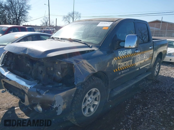 2005 Nissan Titan SE with VIN 1N6BA07B15N569959, listed as a IAAI auction lot 41389671 with 188,335 mi miles and . Bid and sale history available at DreamBid. Image 2.
