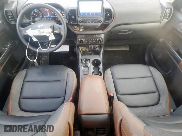 2024 Ford Bronco Sport Outer Banks with VIN 3FMCR9C65RRF13387, listed as a Copart auction lot 61063395 with 5,488 mi miles and Salvage title. Bid and sale history available at DreamBid. Image 8.