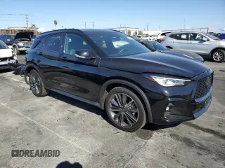 2023 Infiniti QX50 Sport with VIN 3PCAJ5FAXPF109995, listed as a Copart auction lot 78400694 with 21,197 mi miles and Salvage title. Bid and sale history available at DreamBid. Image 4.