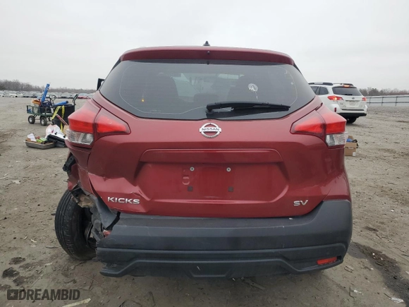 2018 Nissan Kicks SV with VIN 3N1CP5CU6JL542439, listed as a Copart auction lot 48777755 with 128,906 mi miles and Salvage Title. Bid and sale history available at carsss.com. Image 6.