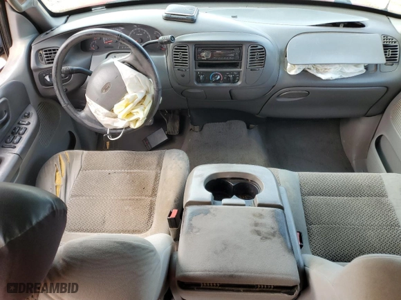 2002 Ford F-150 XLT with VIN 1FTRW07662KB35765, listed as a Copart auction lot 43063455 with 0 mi miles and Salvage Title. Bid and sale history available at carsss.com. Image 8.