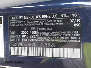 2020 Mercedes-Benz C 300 with VIN 55SWF8DB2LU323828, listed as a IAAI auction lot 42240835 with 74,213 mi miles and . Bid and sale history available at DreamBid. Image 9.