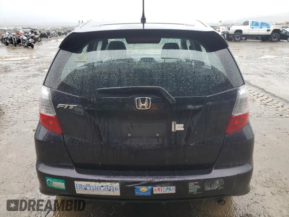2013 Honda Fit Sport with VIN JHMGE8H50DC006608, listed as a Copart auction lot 44810935 with 96,280 mi miles and Salvage Title. Bid and sale history available at carsss.com. Image 6.
