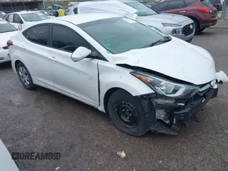 2016 Hyundai Elantra SE z VIN 5NPDH4AE3GH678265, wystawiony jako IAAI lot #41876397 z przebiegiem 68 720 mil mil oraz . Historia ofert i sprzedaży dostępna na DreamBid. Obrazek 1.